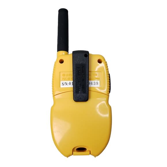 Vintage BellSouth Two-Way Communicator Radios Model 1010 Yellow Walkie Talkies - Picture 9 of 11